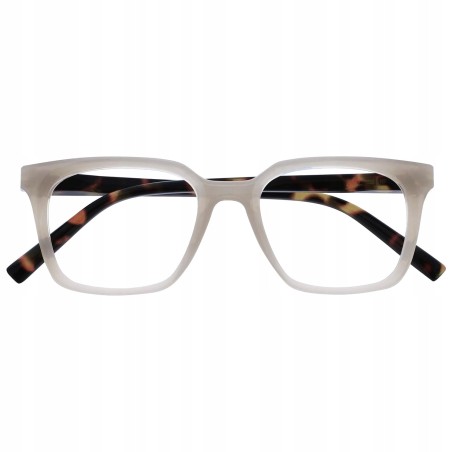 Opulize KOI Okulary do czytania +1.00 Szare, lekkie, unisex