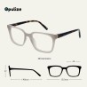 Opulize KOI Okulary do czytania +1.00 Szare, lekkie, unisex