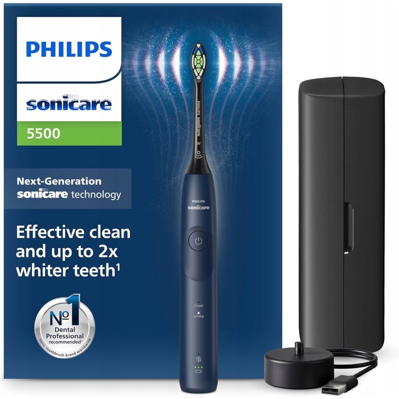 Outlet Szczoteczka elektryczna Philips Sonicare 5500 niebieska soniczna 1