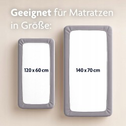 Outlet Julius Zöllner prześcieradło Jersey dla dzieci 60x120/70x140cm