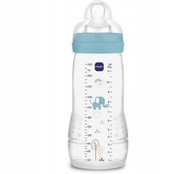 MAM Easy Active butelka 330 ml 6 m+ smoczek 4 bardzo szybki przepływ SŁOŃ