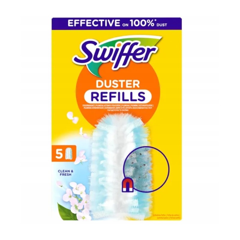 Swiffer Duster zapasowe wkłady do kurzu zapachowe Clean & Fresh 5 sztuk