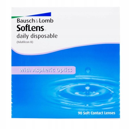 Soczewki jednodniowe SofLens Daily Disposable Bausch + Lomb 90 sztuk -2.50