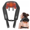 Outlet Masażer COMFIER Bezprzewodowy czarny Shiatsu ciepło ugniatanie karku