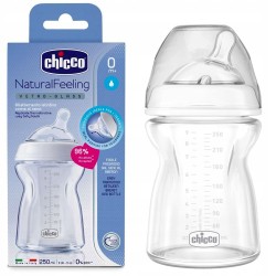 Outlet Butelka szklana do karmienia Chicco NaturalFeeling 0m+ 250ml wolny