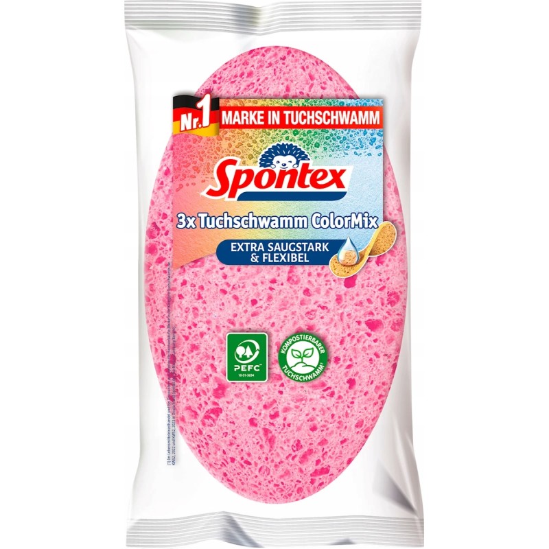 Spontex gąbki kuchenne Color Mix 3 szt. FROM GERMANY