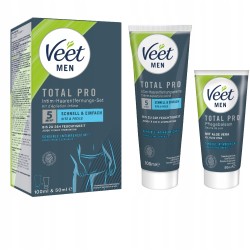 Veet Men zestaw do depilacji intymnej krem z balsamem aloesem 100&50ml