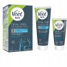 Veet Men zestaw do depilacji intymnej krem z balsamem aloesem 100&50ml