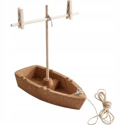 Outlet HABA łódź korkowa dla dzieci budowa ekologiczne materiały 9x4cm