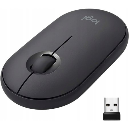 Logitech Pebble Mysz bezprzewodowa z Bluetooth lub odbiornikiem 2,4Ghz OPIS