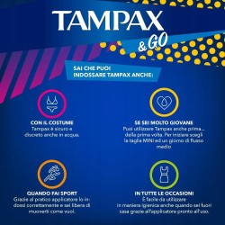 TAMPAX & GO SUPER PLUS TAMPONY Z APLIKATOREM 18 SZTUK