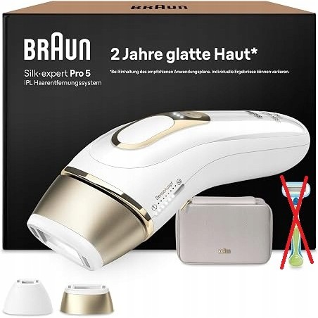 Outlet Depilator Braun IPL Silk-expert Pro 5 PL5152 SkinPro 2.0 biały/złoty