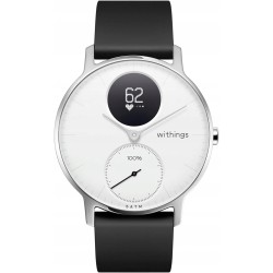 Outlet Nokia Steel HR HWA03B 36 mm smartwatch hybrydowy biały pulsometr BT