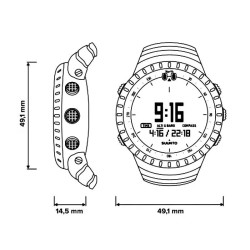 Outlet Sportowy zegarek Suunto Core All Black czarny SS014279010 OPIS