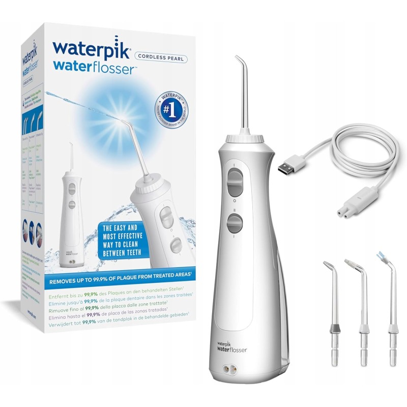 Outlet Irygator bezprzewodowy Waterpik WP-13EU010 dentystyczny biały OPIS
