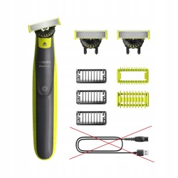 USZKODZONY Golarka Philips OneBlade 360 QP2824/31 z trymerem 1x ostrze