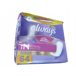 Always Daily Extra Protect Wkładki higieniczne damskie normalne 64 szt