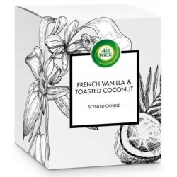 AIR WICK Świeca Zapachowa Francuska WANILIA Prażony KOKOS Vanilla Coconut