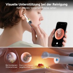 BEBIRD R1 Ultra Otoskop z kamerą do czyszczenia uszu ZESTAW domowego użytku