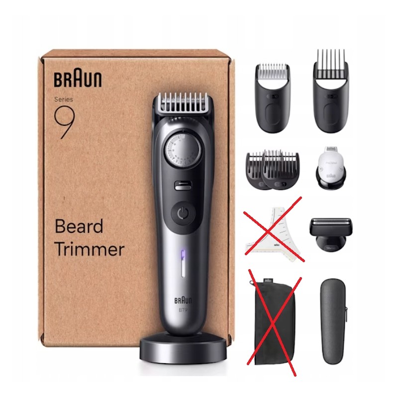 Outlet Braun Series 9 BT9545 Wielofunkcyjny trymer do brody + akcesoria