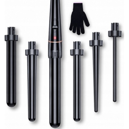 Outlet Bestope Pro L-F lokówka 6w1 ceramiczno-turmalinowa 6 końcówek 230°C