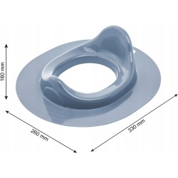 Nakładka na sedes Rotho Babydesign Ergonomiczny kształt lekka stabilna szar