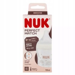 NUK butelka Perfect Match 150ml. smoczek silikon S 0m+