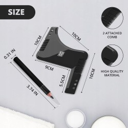 K-Brands Szablon do Brody z Grzebieniem i Ołówkiem do Stylizacji