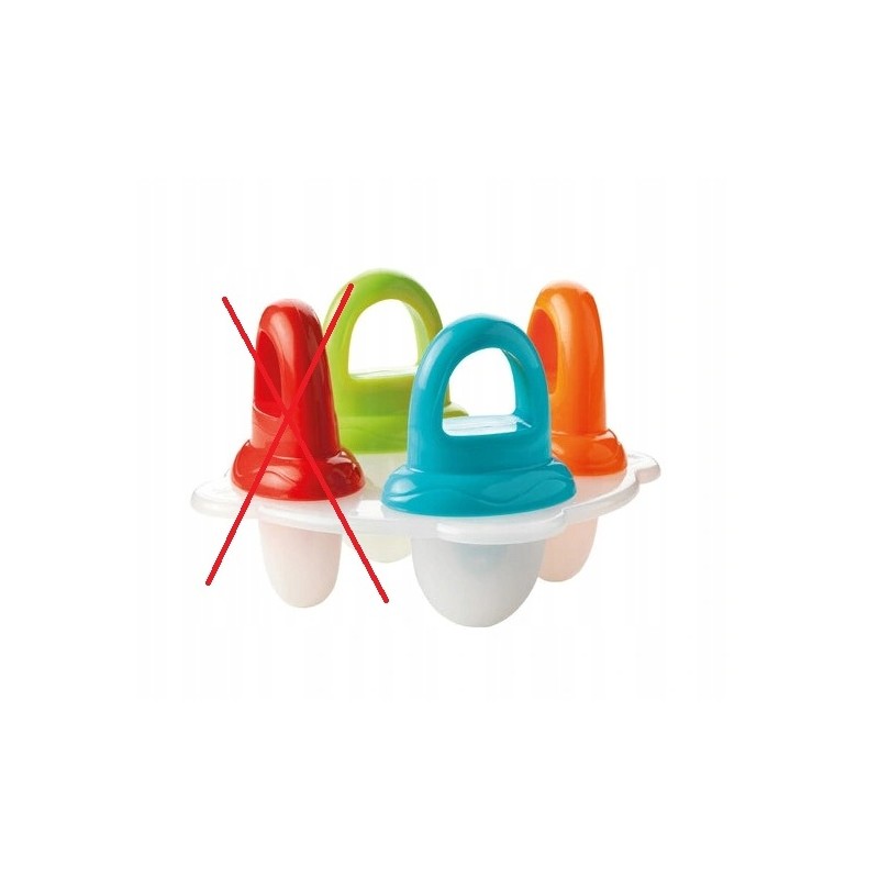 Outlet Gryzak do podawania pokarmu, na ząbkowanie Nuby plastik