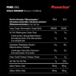 Żel energetyczny FUEL GEL POWERBAR 50ml cola pomarańcza z kofeiną