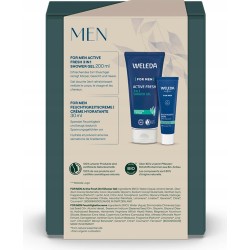 Weleda For Men Zestaw na prezent krem nawilżający + żel pod prysznic 3w1
