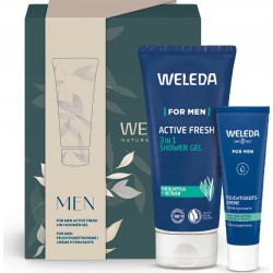 Weleda For Men Zestaw na prezent krem nawilżający + żel pod prysznic 3w1