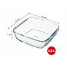 Pyrex Naczynie żaroodporne pojemnik szklany do Air Fryer 2,2 L 25x22 cm
