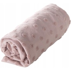 Outlet Prześcieradło z Gumką na Przewijak Roba 75x85cm Pudrowy Róż