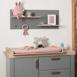 Outlet Prześcieradło z Gumką na Przewijak Roba 75x85cm Pudrowy Róż