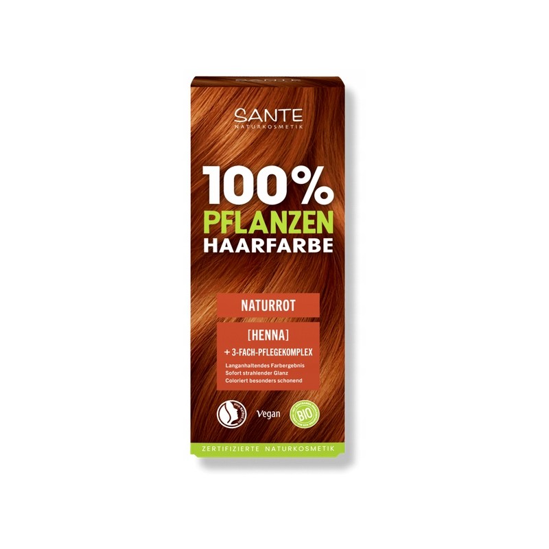 Sante Roślinna farba do włosów w proszku NATURROT 100g