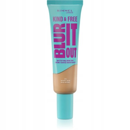 Rimmel Kind & Free Blur It Out lekki podkład matujący 400 natural beige