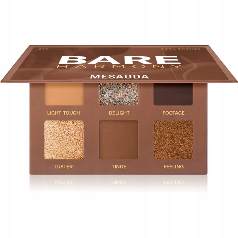 Mesauda Milano Bare Harmony paleta cieni do powiek odcień 203 Cool Bronze
