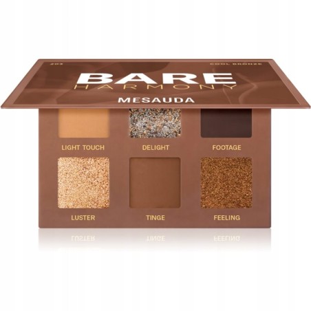Mesauda Milano Bare Harmony paleta cieni do powiek odcień 203 Cool Bronze