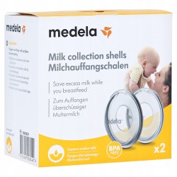 Muszle laktacyjne Medela pojemnik na pokarm bez BPA bezbarwny 2 szt.