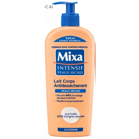 Mixa Intensif Peaux Sèches mleczko do ciała 300 ml skóra sucha nawilżenie