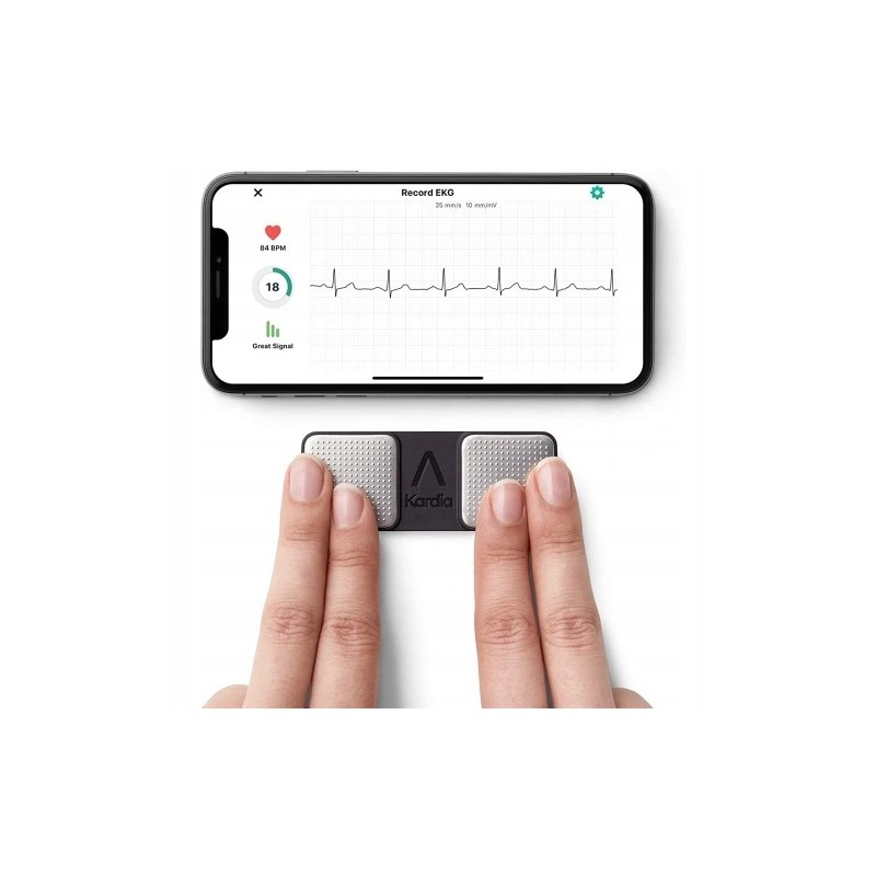 Outlet Aparat EKG AliveCor KardiaMobile zasilanie bateryjne certyfikat CE