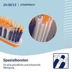 Dr.BEST Szczoteczka do zębów 2w1 miękka pomarańczowa