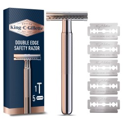 Maszynka na żyletki dwuostrzowe do golenia King C Gillette Double Edge