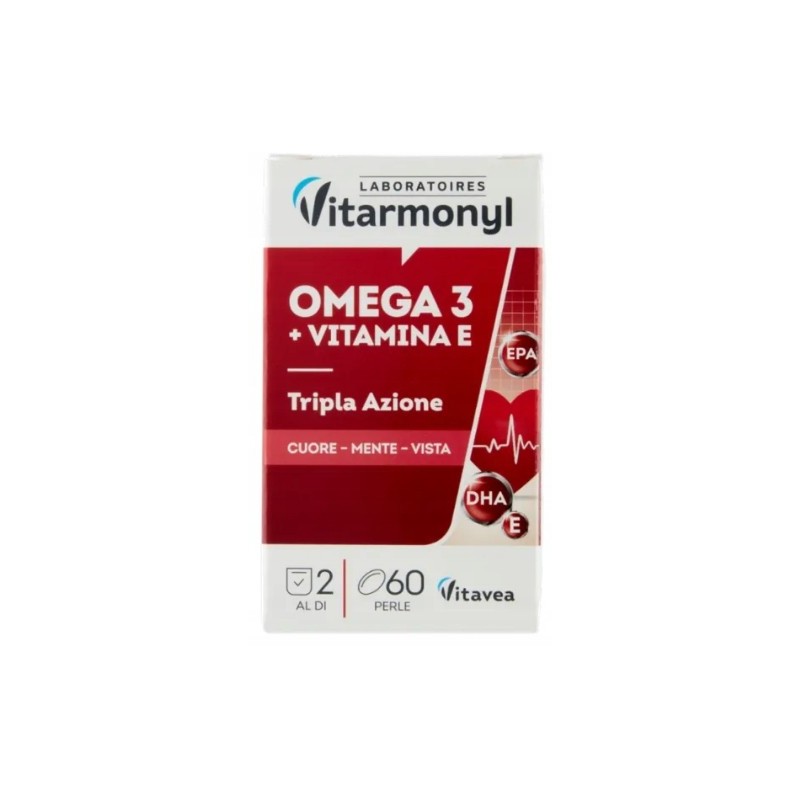 Laboratoires Vitarmonyl Omega 3 + Witamina E 60 kapsułek 33,4 g dla serca