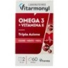 Laboratoires Vitarmonyl Omega 3 + Witamina E 60 kapsułek 33,4 g dla serca