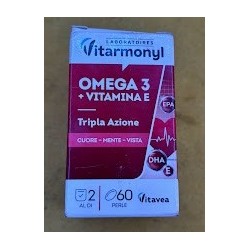 Laboratoires Vitarmonyl Omega 3 + Witamina E 60 kapsułek 33,4 g dla serca