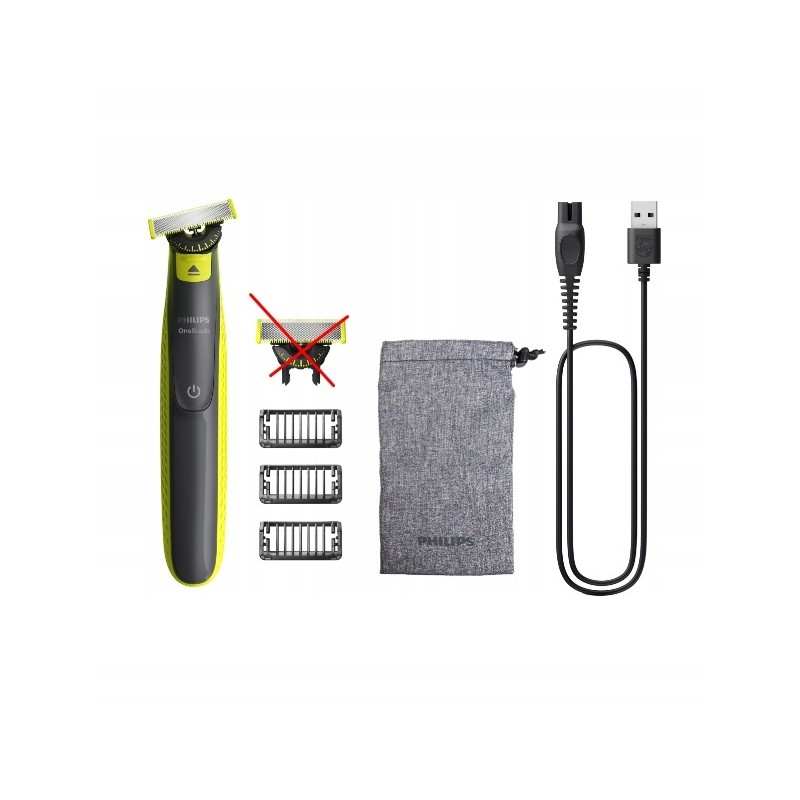 Outlet Philips OneBlade QP2724/31 golarka do twarzy ostrze 360 45 min NiMH