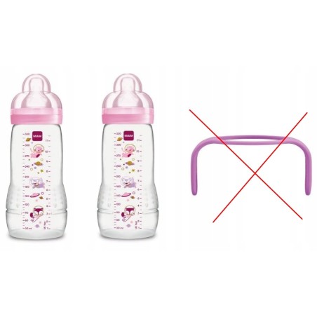 Outlet MAM Easy Active butelki do karmienia niemowląt 330ml 2szt wytrzymałe