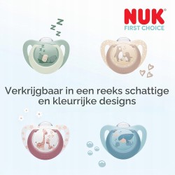 Outlet Smoczki NUK First Choice 6-18m Ortodontyczne Świecące w Ciemności